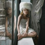 Veronica Reflected, 40" x 40" oil on linen, 2006